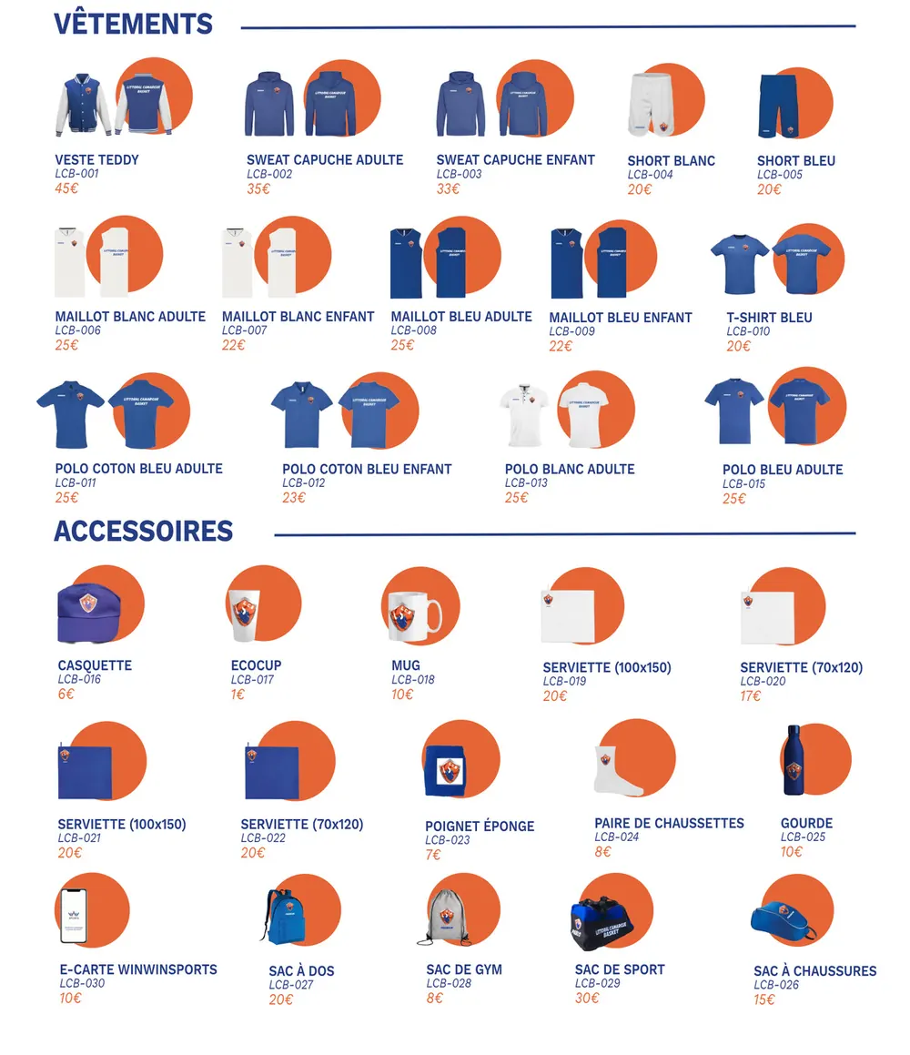 La boutique officielle du Littoral Camargue Basket