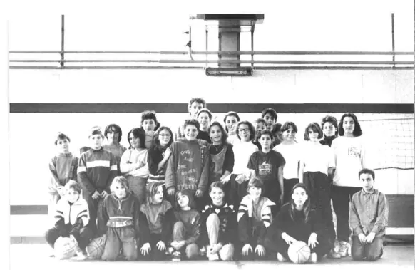 L'école de basket dans les années 90